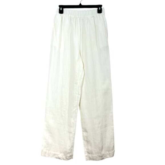 Jenni Kayne Logan Linen Pants White Size XS Pre-Loved - Picture 1 of 5